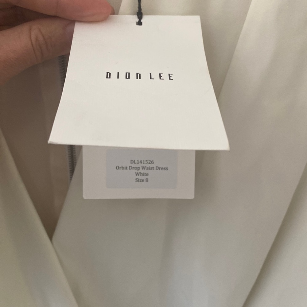 NEW Dion Lee White Belted Orbit Mini Dress - Picture 3 of 9